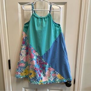 Matilda Jane Teal and Blue Floral Kids Dress